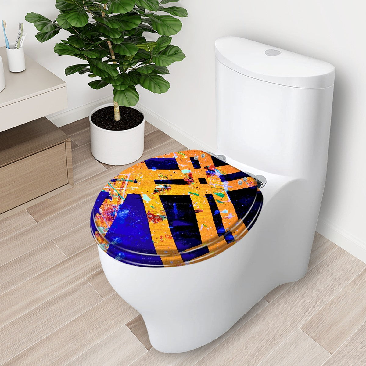 Gavin Scott Round Toilet Seat w/Matching Soft-close Lid (O-Shape)