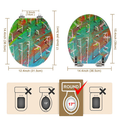 Gavin Scott Round Toilet Seat w/Matching Soft-close Lid (O-Shape)