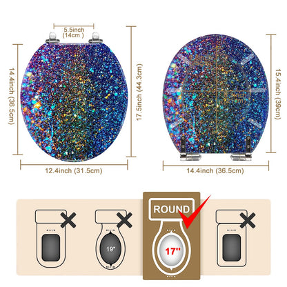 Gavin Scott Round Toilet Seat w/Matching Soft-close Lid (O-Shape)