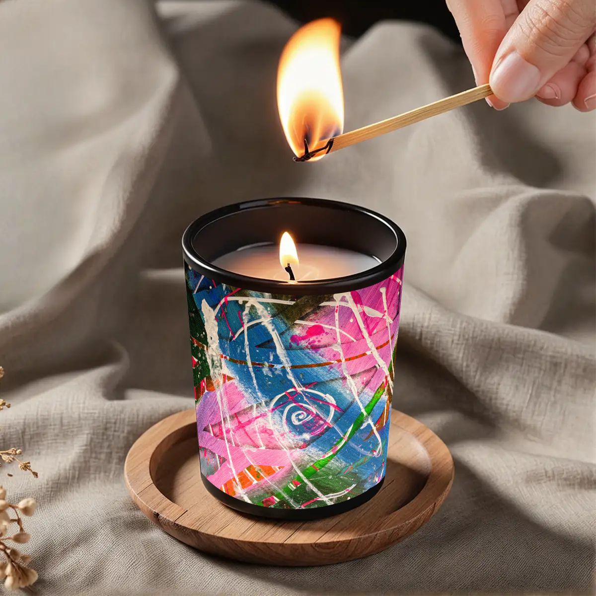 Gavin Scott Scented Black Jar Candle (6oz)