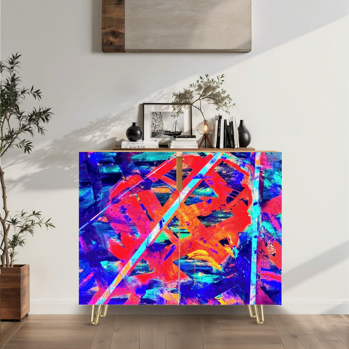 Gavin Scott Wooden Sideboard Cabinet