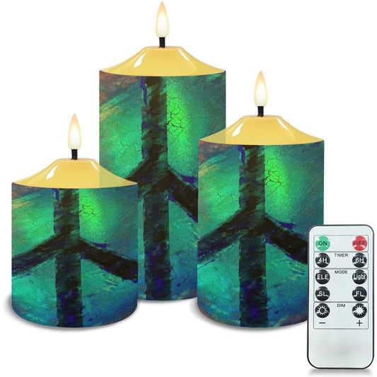 Gavin Scott Flameless Candles w/Remote (Set of 3)