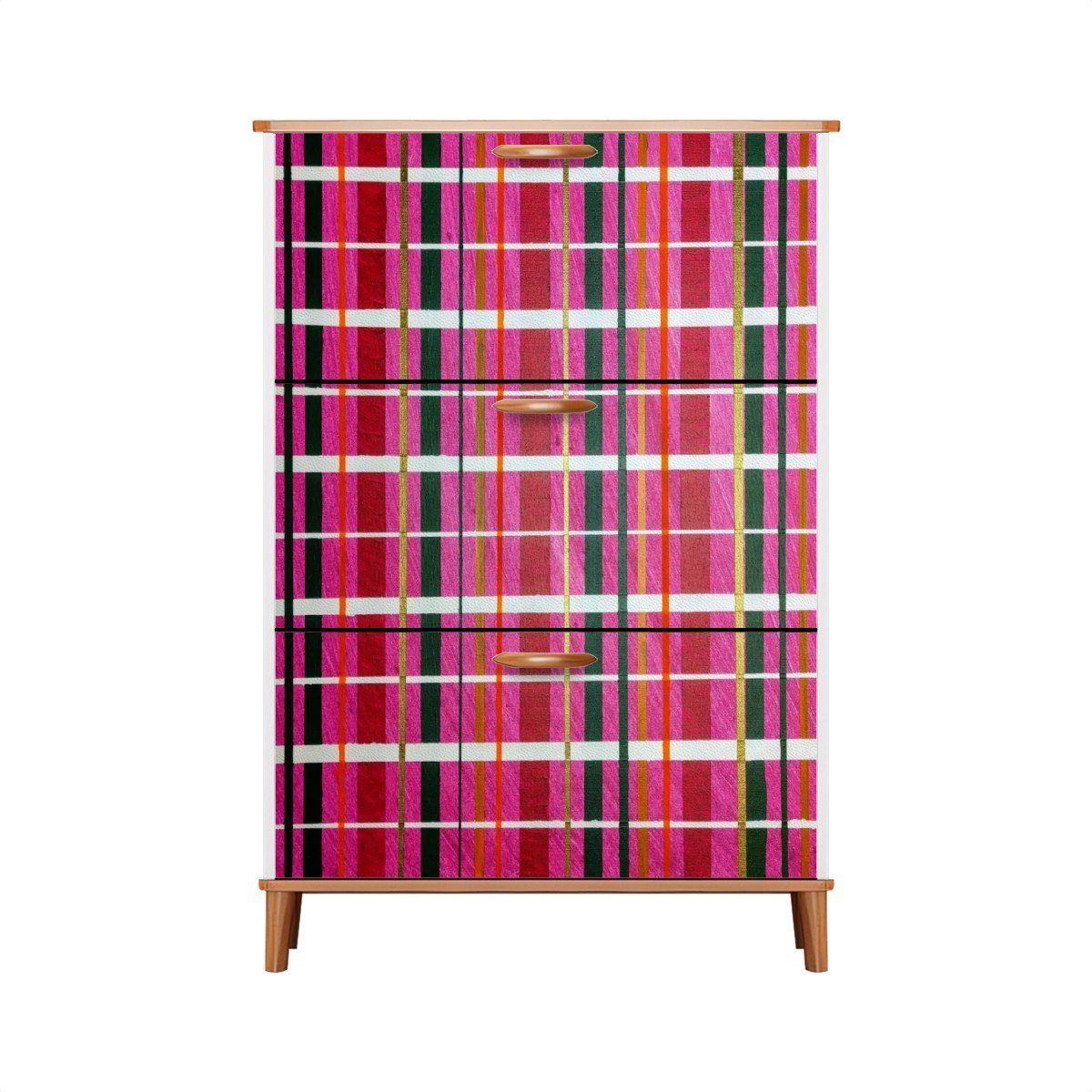 Gavin Scott Wood & Leather Shoe Cabinet