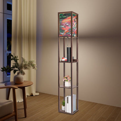 Gavin Scott Floor Lamp with Shelves (2 Colors)