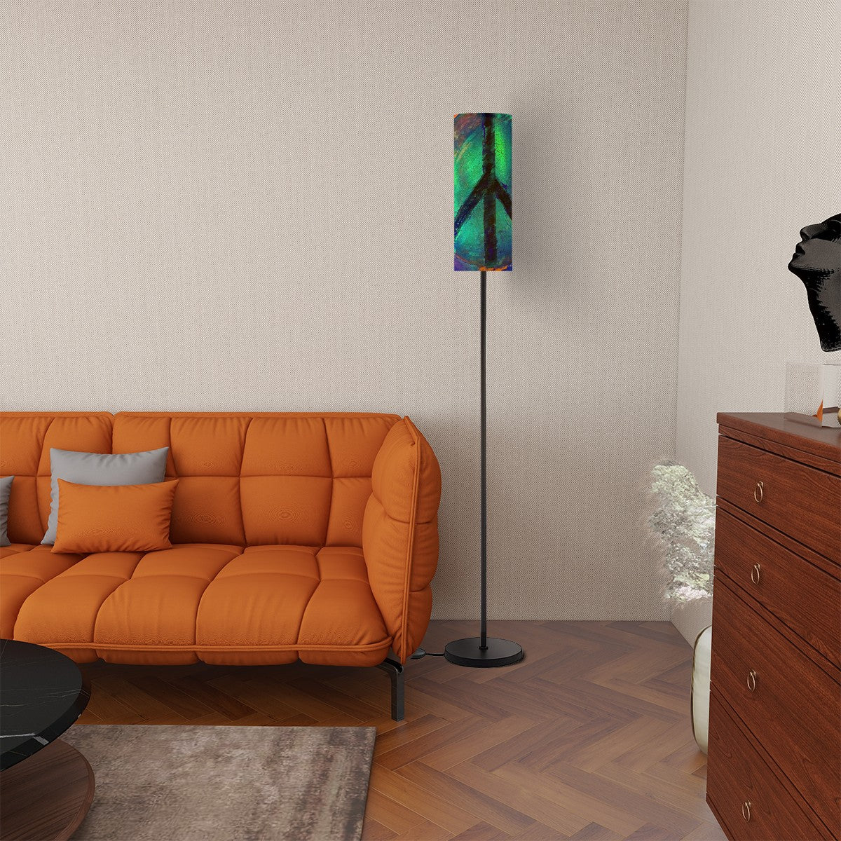 Gavin Scott Pillar Torch Floor Lamp