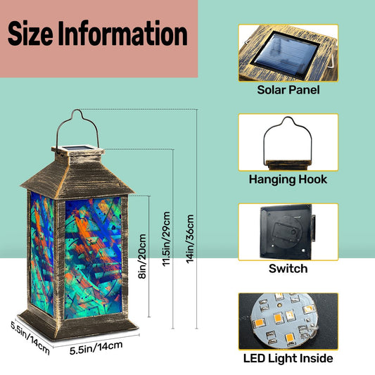 Gavin Scott Solar Powered Indoor/Outdoor Lantern