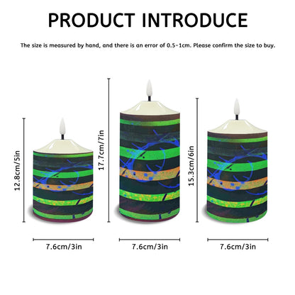 Gavin Scott Flameless Candles w/Remote (Set of 3)