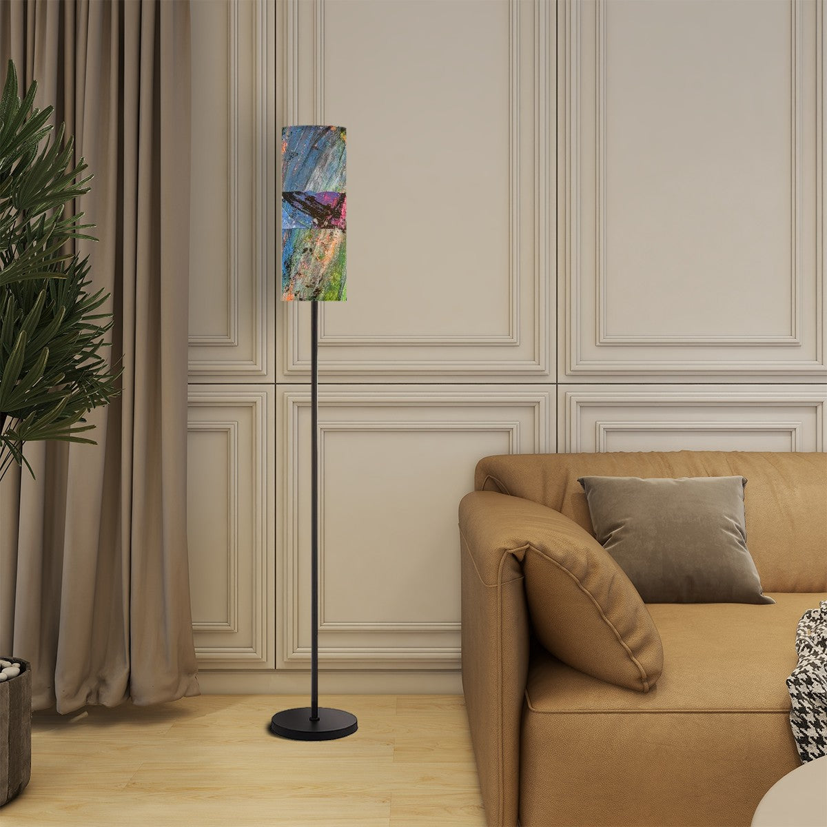 Gavin Scott Pillar Torch Floor Lamp