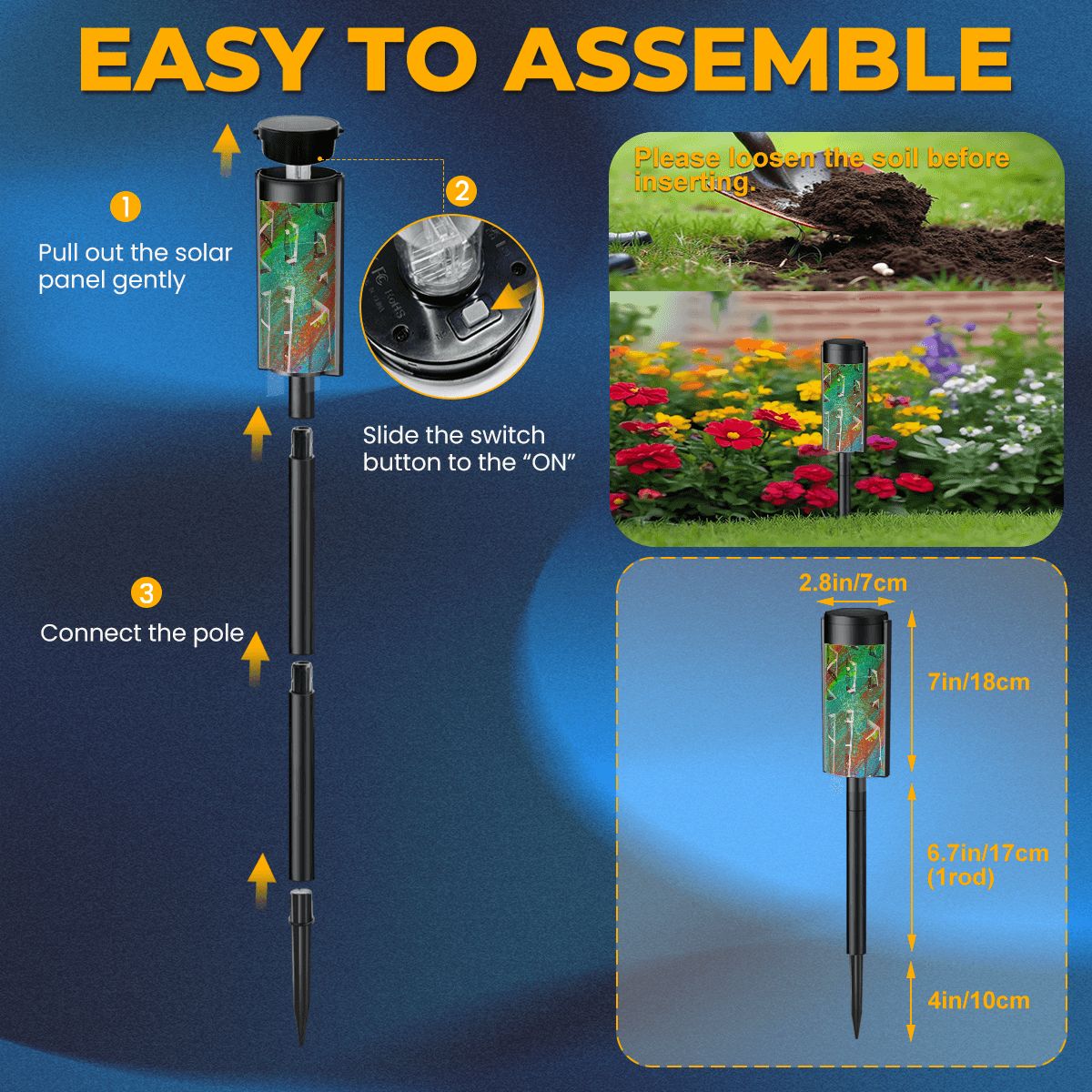 Gavin Scott Adjustable Outdoor Solar Lights (set of 4)