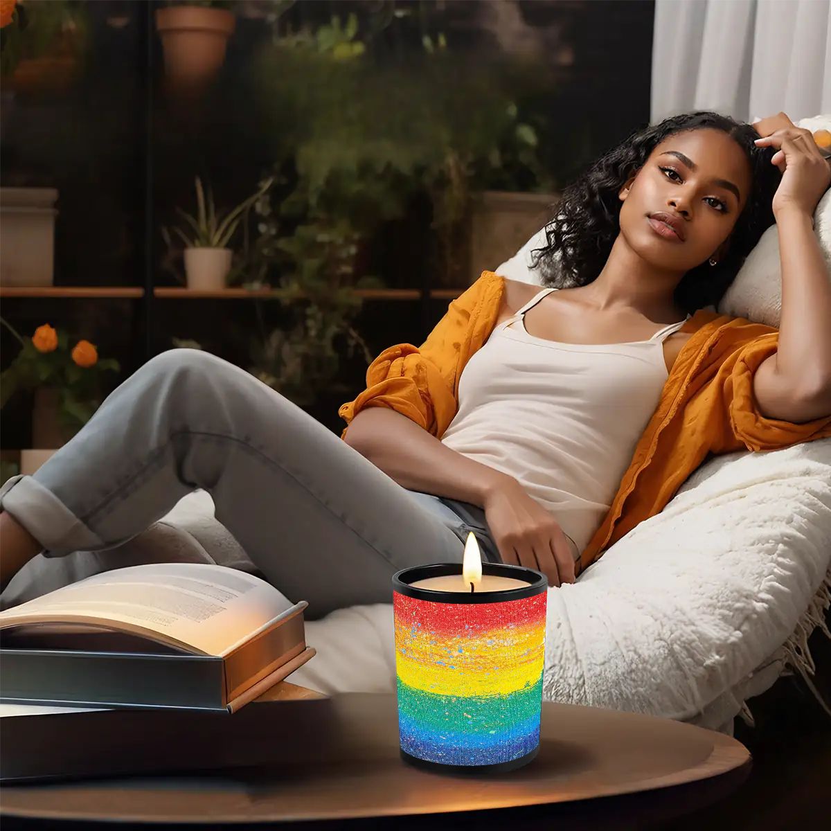 Gavin Scott Scented Black Jar Candle (6oz)