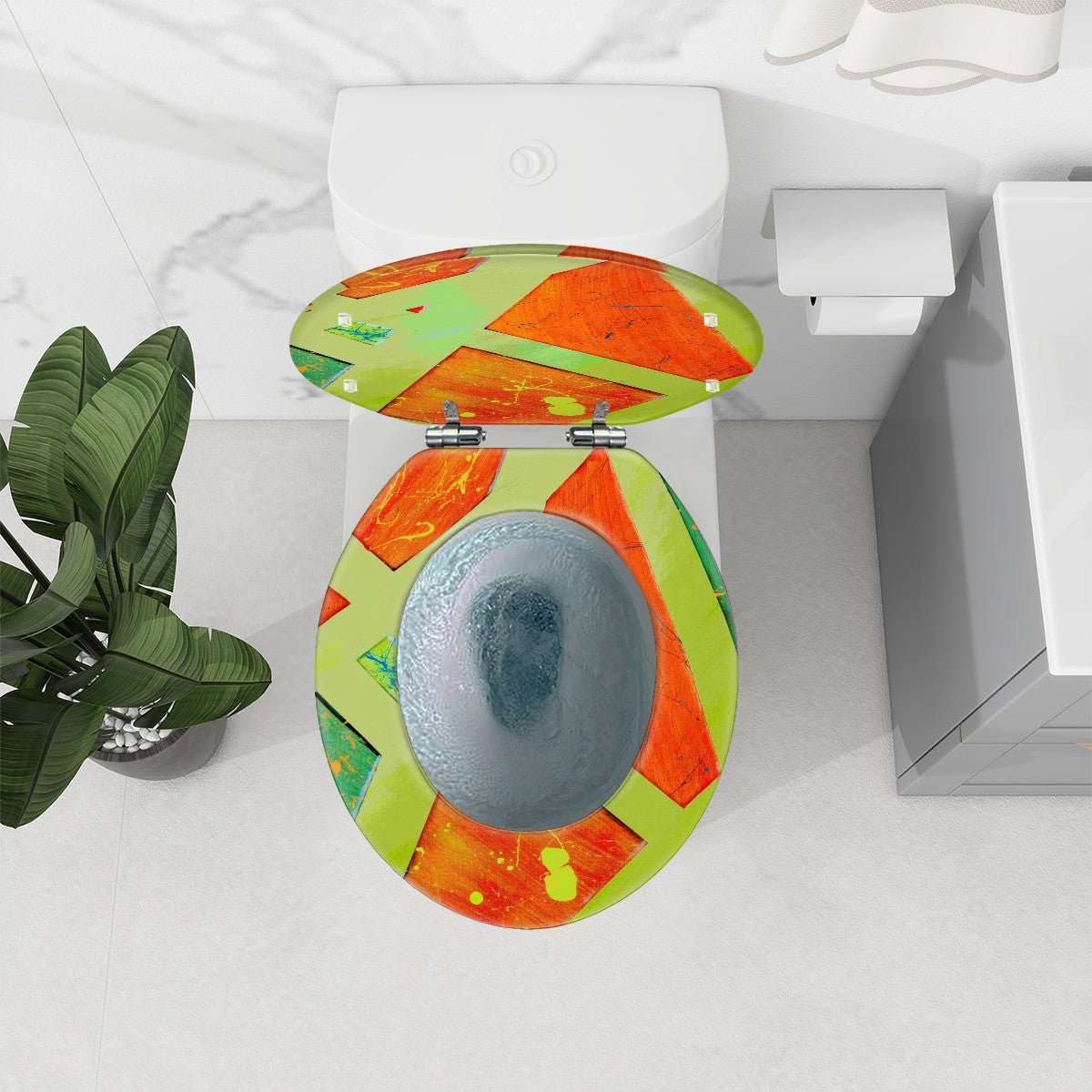 Gavin Scott Round Toilet Seat w/Matching Soft-close Lid (O-Shape)