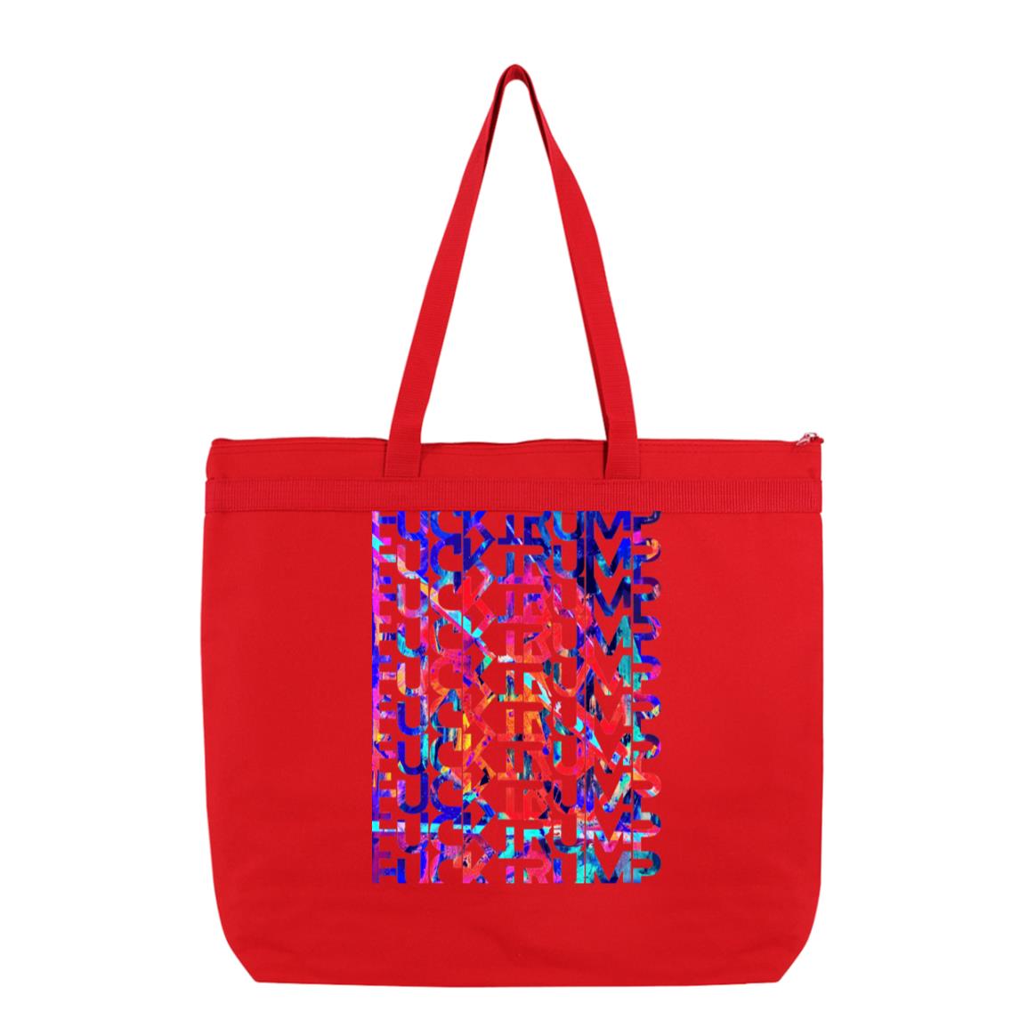 Gavin Scott FUCK TRUMP Double Sided Liberty Bags Melody Large Tote