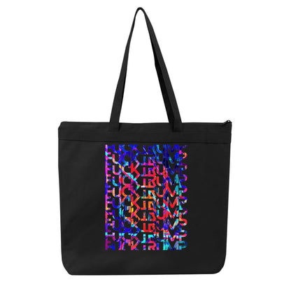 Gavin Scott FUCKTRUMP Double Sided Liberty Bags Melody Large Tote