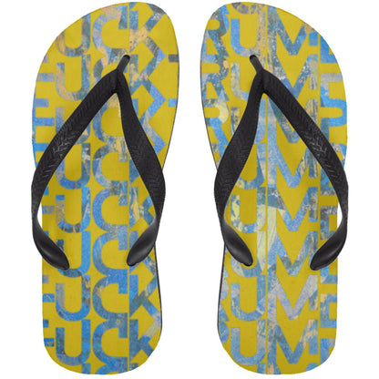 Gavin Scott FUCKTRUMP Adult Flip Flops