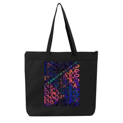 Gavin Scott FUCKTRUMP Double Sided Liberty Bags Melody Large Tote
