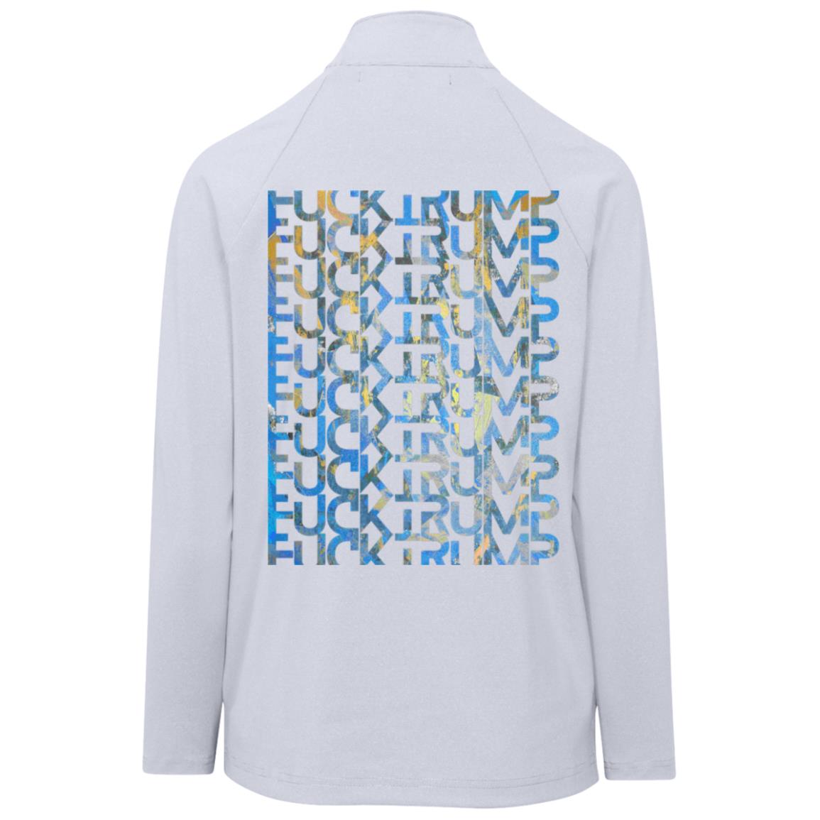 Gavin Scott FUCK TRUMP CrownLux Clubhouse Quarter Zip (Femme XS-3XL)