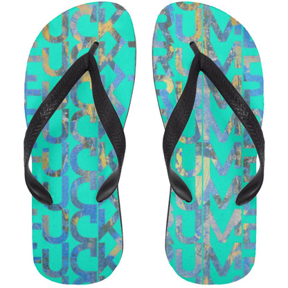 Gavin Scott FUCKTRUMP Adult Flip Flops