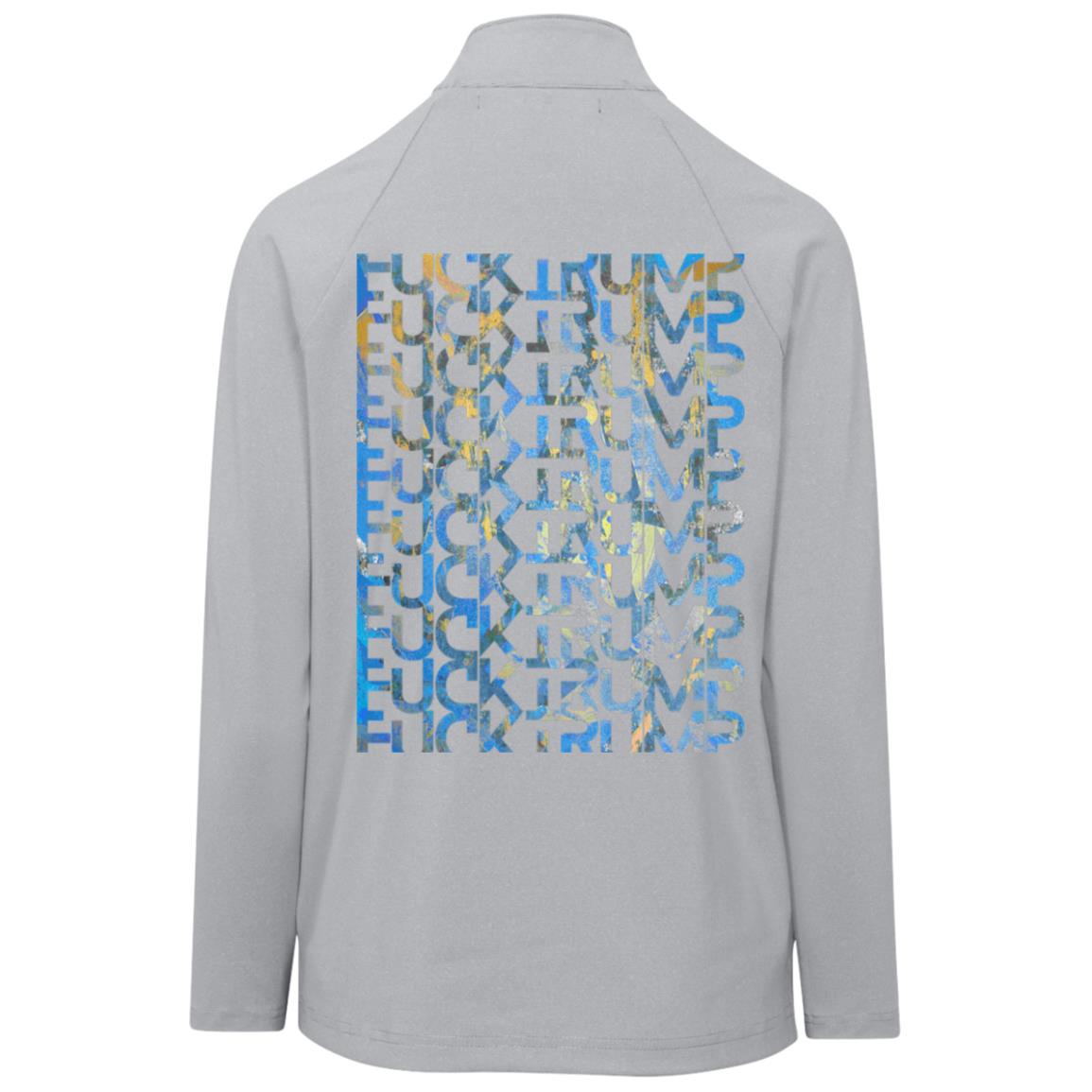 Gavin Scott FUCK TRUMP CrownLux Clubhouse Quarter Zip (Femme XS-3XL)