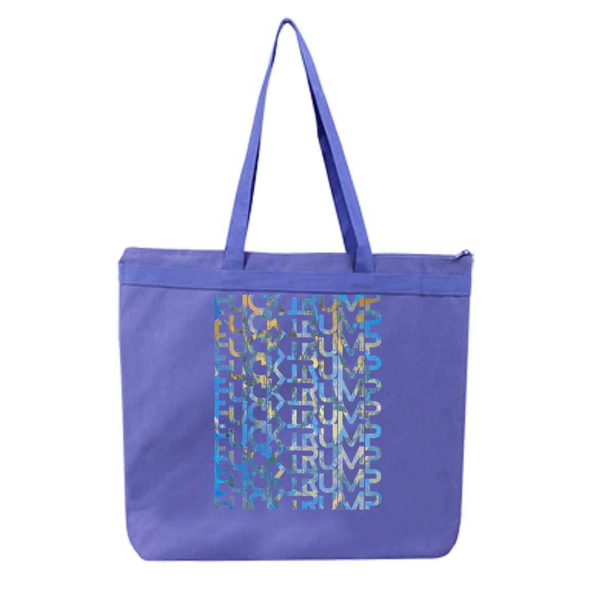 Gavin Scott FUCK TRUMP Double Sided Liberty Bags Melody Large Tote