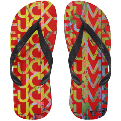 Gavin Scott FUCKTRUMP Adult Flip Flops