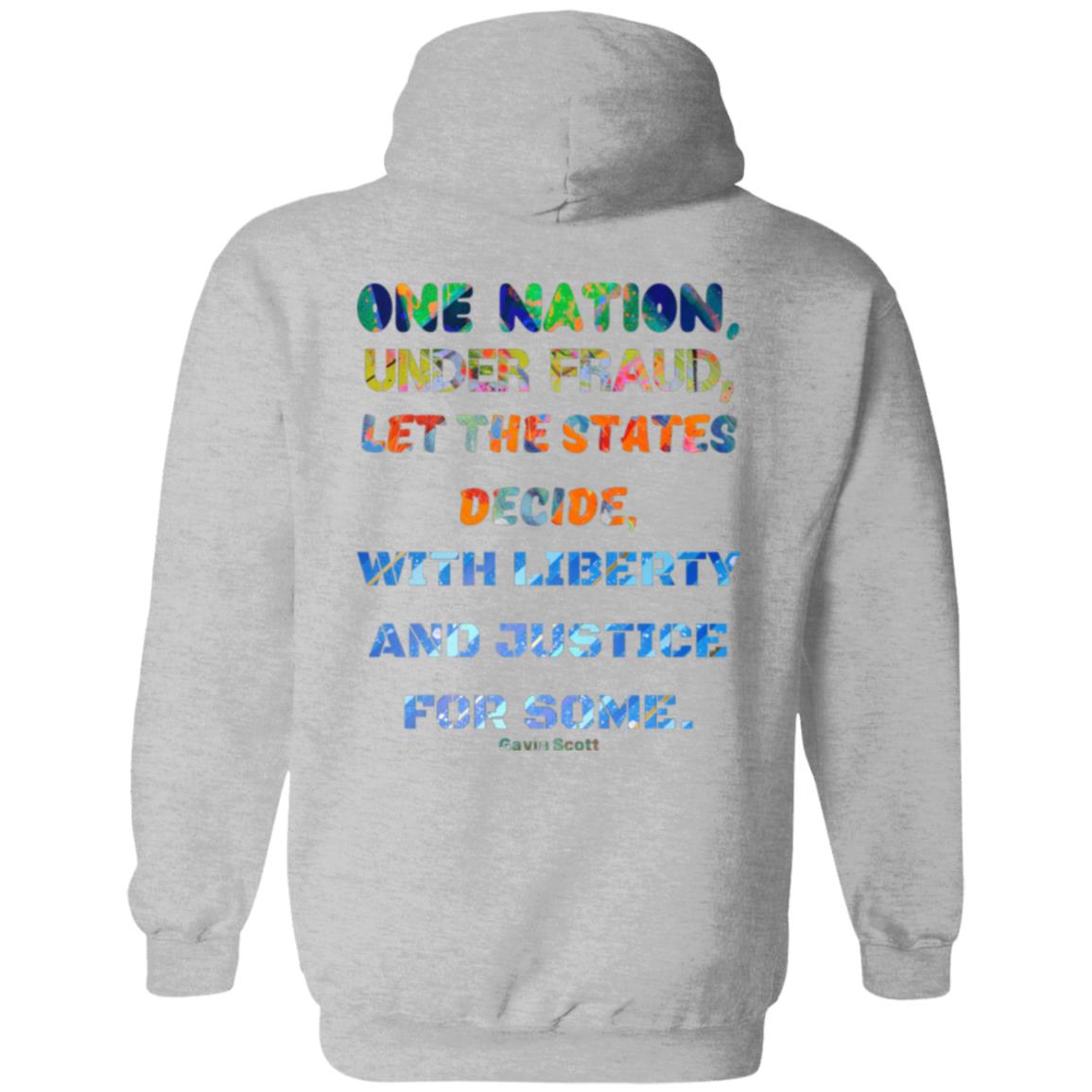 Gavin Scott "ONE NATION..." Zip Up Hooded Sweatshirt (Genderless S-5XL)