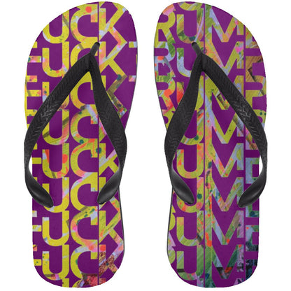 Gavin Scott FUCKTRUMP Adult Flip Flops