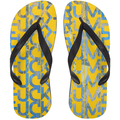 Gavin Scott FUCKTRUMP Adult Flip Flops