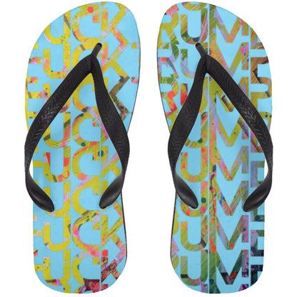 Gavin Scott FUCKTRUMP Adult Flip Flops