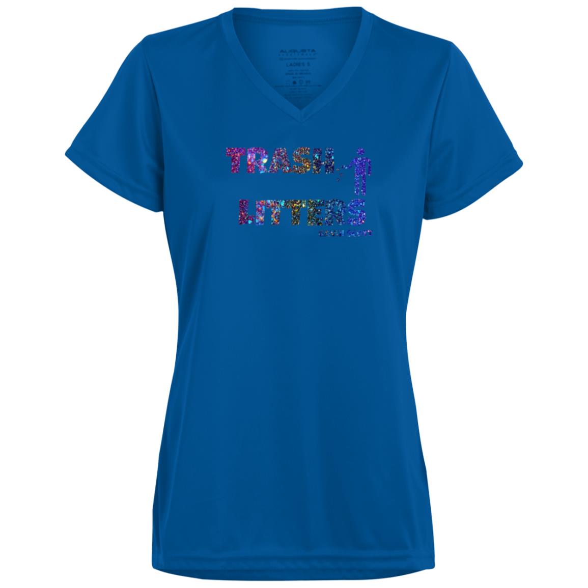 Gavin Scott TRASH LITTERS Moisture-Wicking V-Neck Tee (Femme XS-3XL)