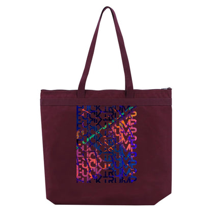 Gavin Scott FUCKTRUMP Double Sided Liberty Bags Melody Large Tote