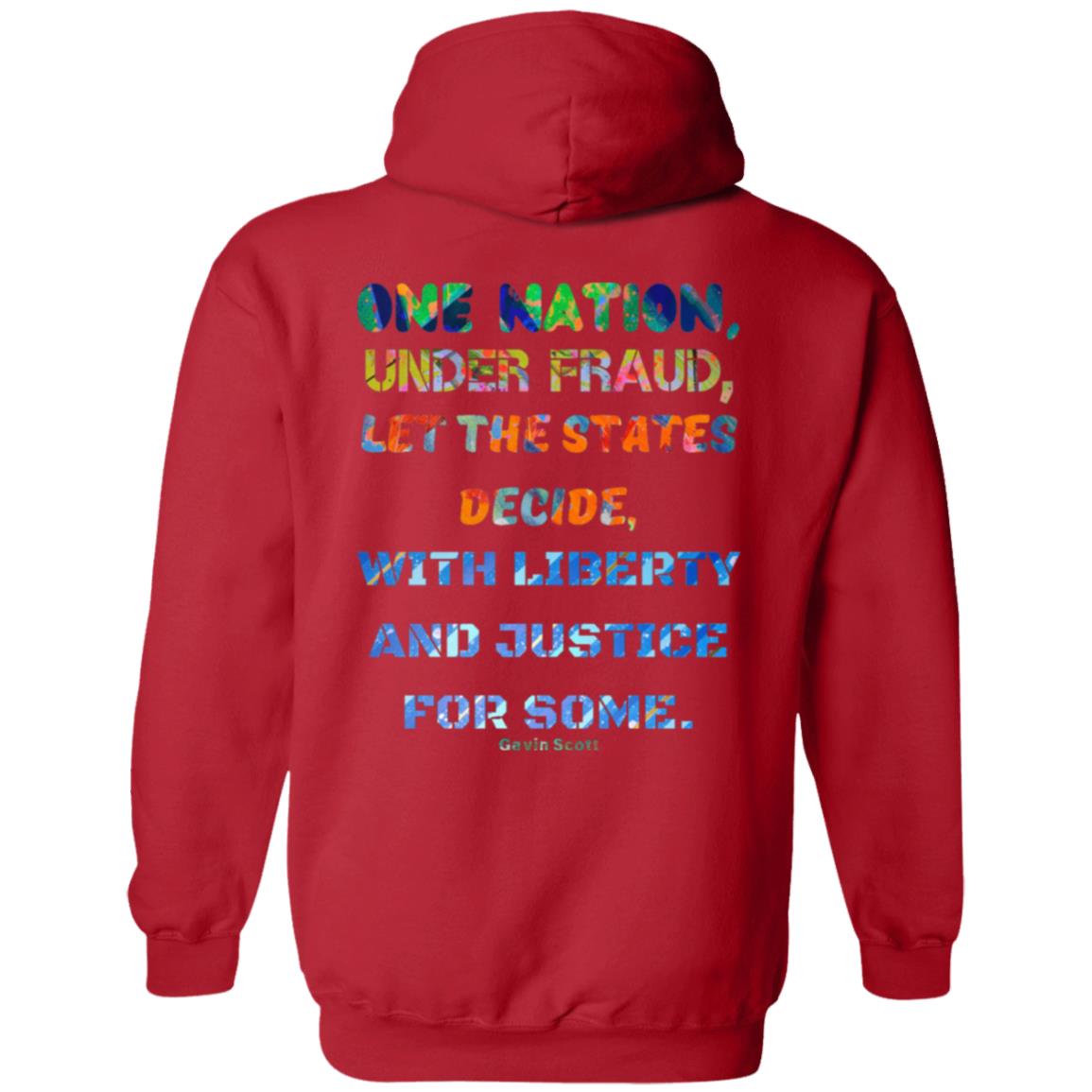 Gavin Scott "ONE NATION..." Zip Up Hooded Sweatshirt (Genderless S-5XL)