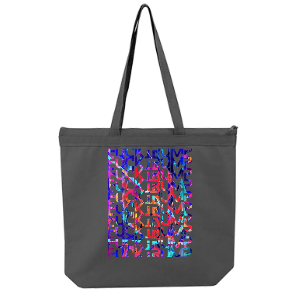 Gavin Scott FUCK TRUMP Double Sided Liberty Bags Melody Large Tote