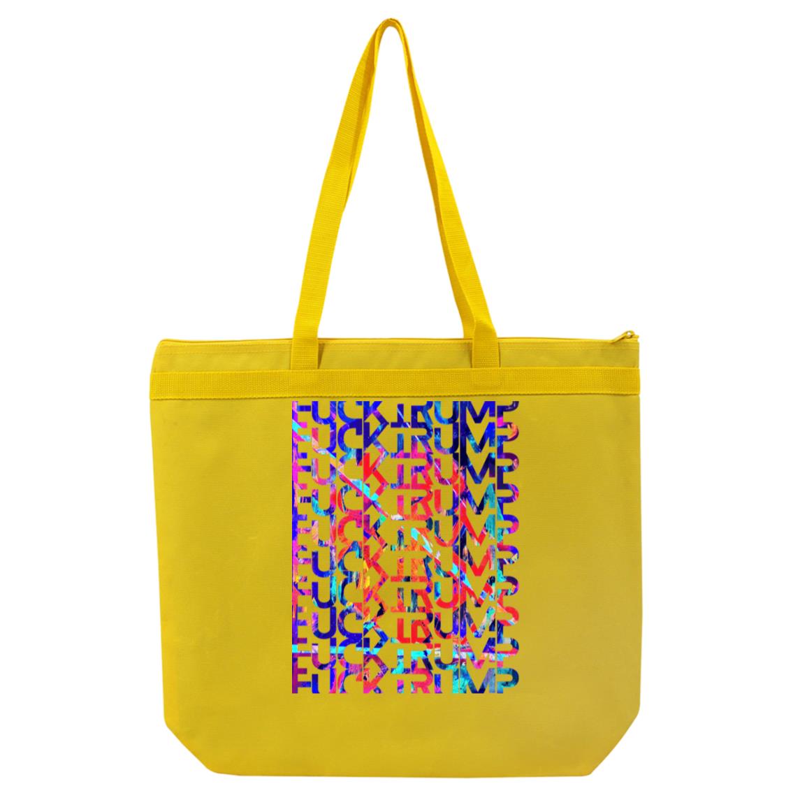 Gavin Scott FUCK TRUMP Double Sided Liberty Bags Melody Large Tote