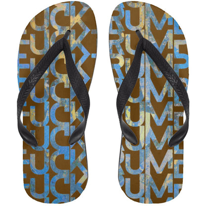 Gavin Scott FUCKTRUMP Adult Flip Flops