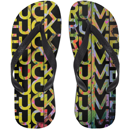 Gavin Scott FUCKTRUMP Adult Flip Flops