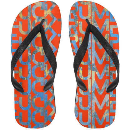 Gavin Scott FUCKTRUMP Adult Flip Flops