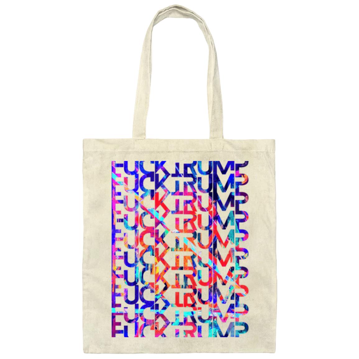 Gavin Scott FUCK TRUMP Double Side Design Canvas Tote Bag