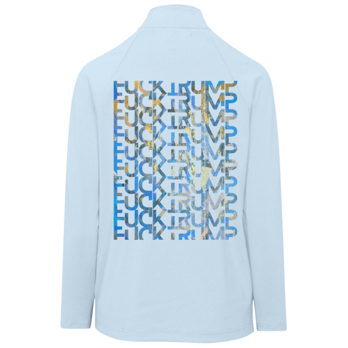 Gavin Scott FUCK TRUMP CrownLux Clubhouse Quarter Zip (Femme XS-3XL)