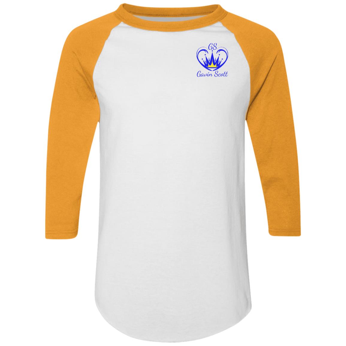 Gavin Scott "ONE NATION..." Colorblock Raglan Jersey (Masc  S-3XL)