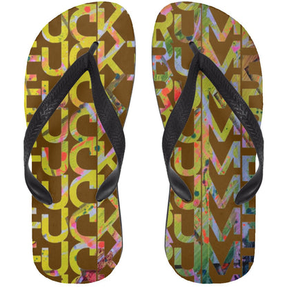 Gavin Scott FUCKTRUMP Adult Flip Flops