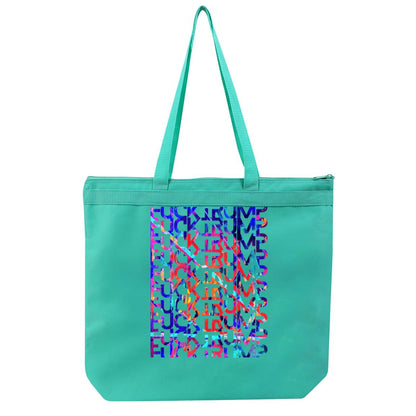 Gavin Scott FUCKTRUMP Double Sided Liberty Bags Melody Large Tote