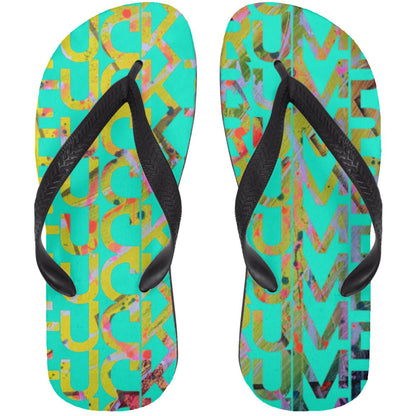 Gavin Scott FUCKTRUMP Adult Flip Flops