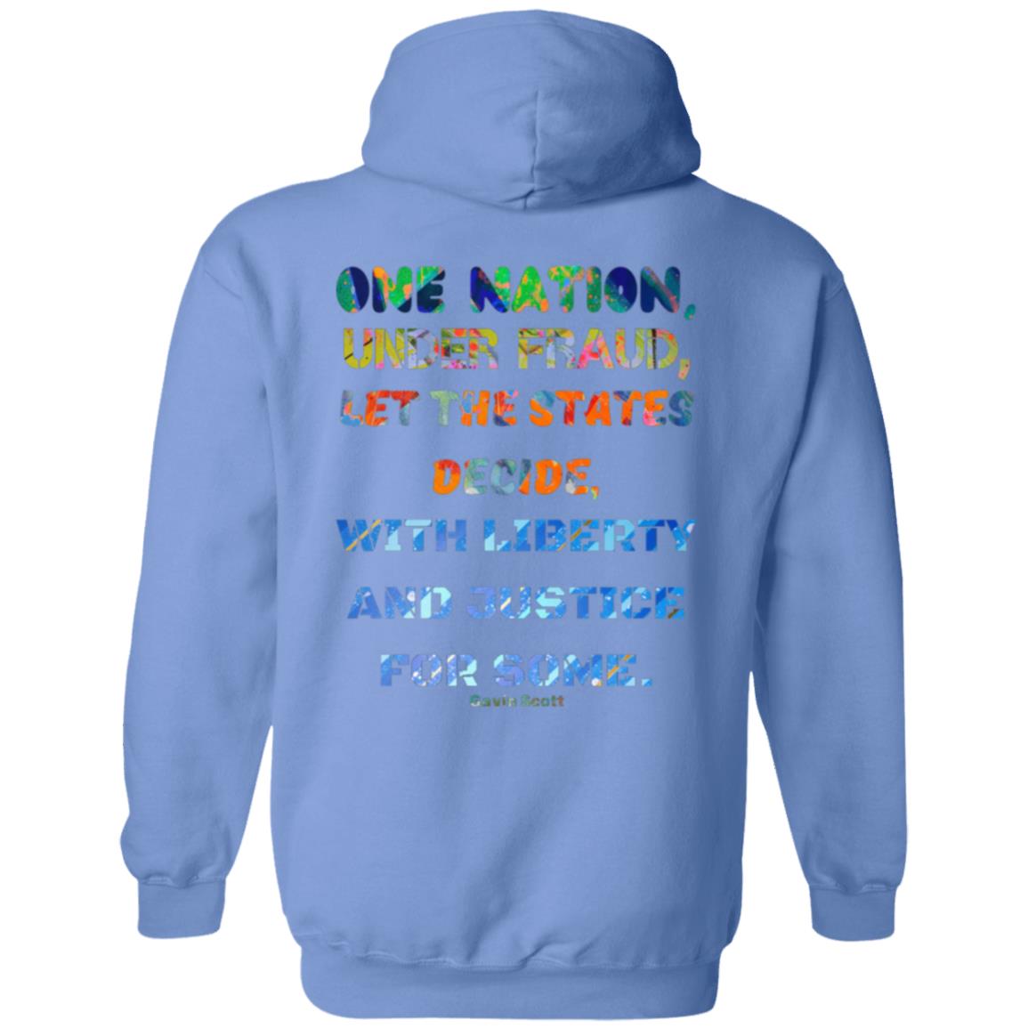 Gavin Scott "ONE NATION..." Zip Up Hooded Sweatshirt (Genderless S-5XL)