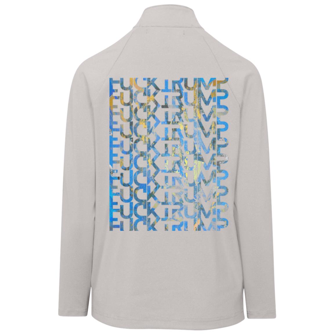 Gavin Scott FUCK TRUMP CrownLux Clubhouse Quarter Zip (Femme XS-3XL)