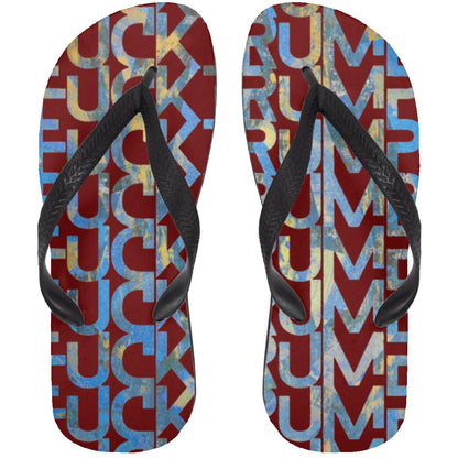 Gavin Scott FUCKTRUMP Adult Flip Flops