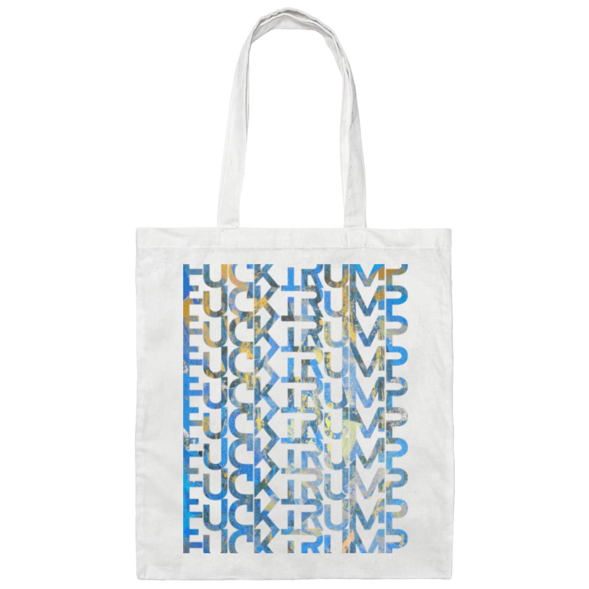 Gavin Scott FUCK TRUMP Double Side Design Canvas Tote Bag