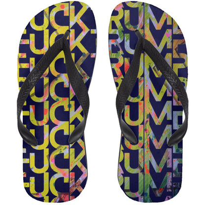 Gavin Scott FUCKTRUMP Adult Flip Flops