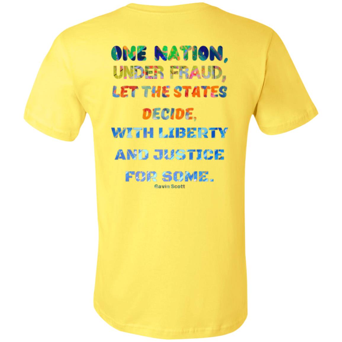 Gavin Scott "ONE NATION..." Jersey Short-Sleeve Tee (Genderless XS-4XL)