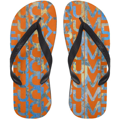 Gavin Scott FUCKTRUMP Adult Flip Flops