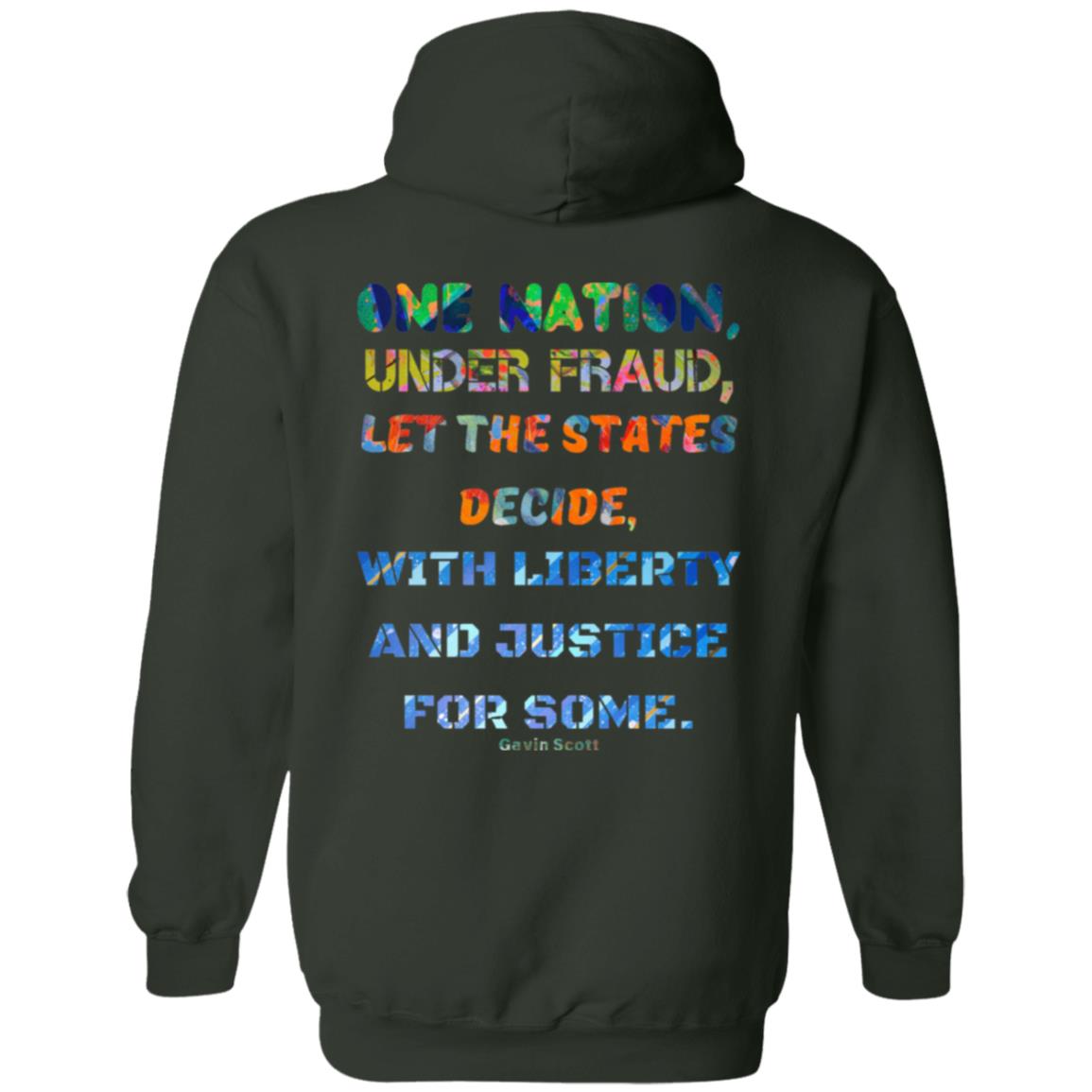 Gavin Scott "ONE NATION..." Zip Up Hooded Sweatshirt (Genderless S-5XL)